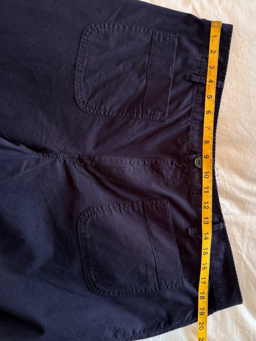 NWT Free Assembly Wide Leg Patch Pocket Pants Dark Navy XL - Picture 11 of 13